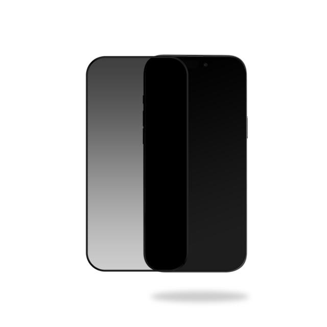 Mobilize Privacy Glass Screen Protector - Black Frame - for Apple iPhone - Mobilize