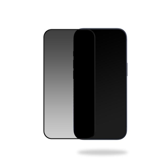 Mobilize Privacy Glass Screen Protector - Black Frame - for Apple iPhone - Mobilize
