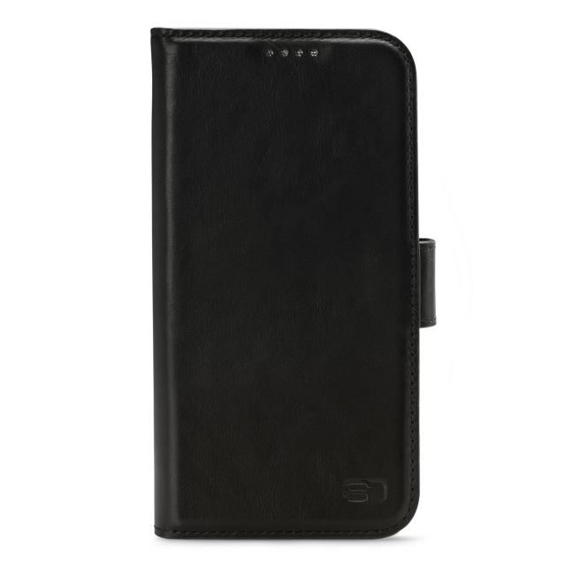Senza Pure Leather Wallet Apple iPhone 14 Pro Deep Black - Senza