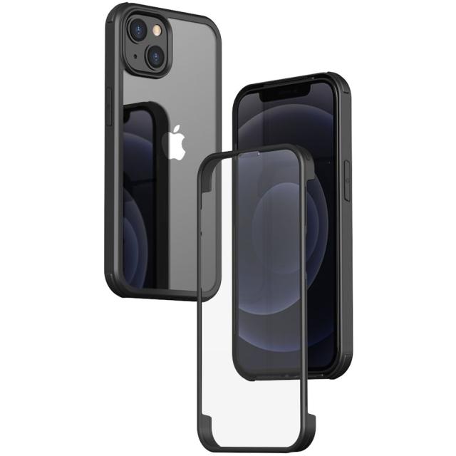 Valenta Tempered Glass Full Cover Bumper Case Apple iPhone 14 Plus Black - Valenta