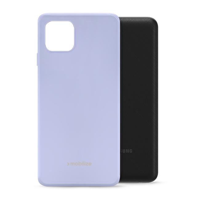 Mobilize Rubber Gelly Case Samsung Galaxy A03 Pastel Purple - Mobilize