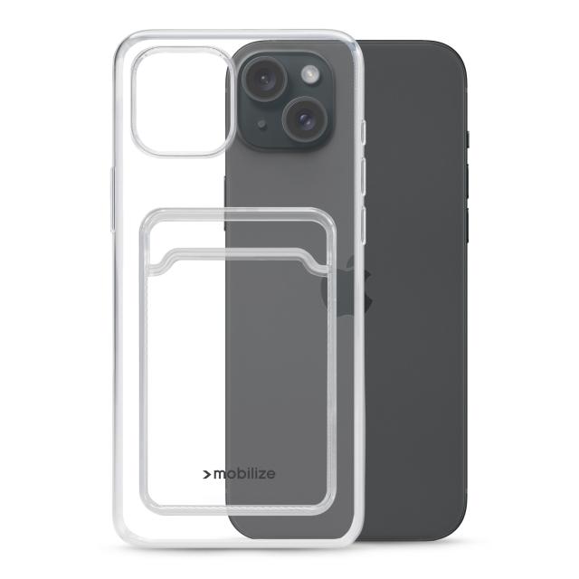 Mobilize Gelly Card Case Apple iPhone 15 Plus Clear - Mobilize