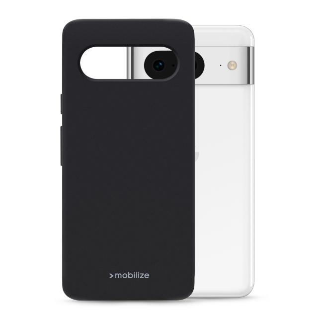Mobilize Rubber Gelly Case Google Pixel 8 Matt Black - Mobilize
