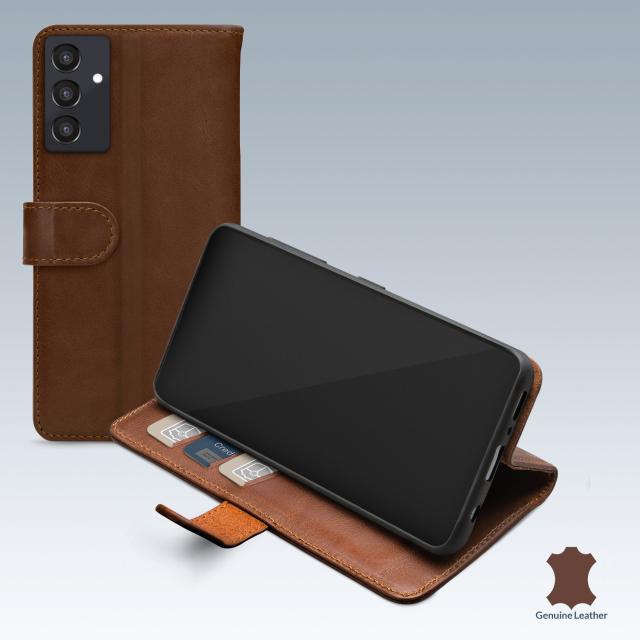 Mobilize Leather Wallet Samsung Galaxy A35 5G Brown - Mobilize