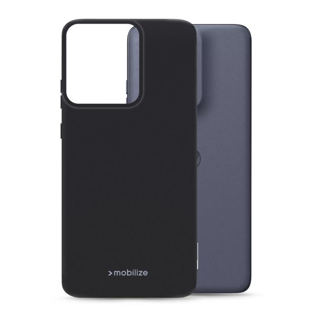 Mobilize Rubber Gelly Case Motorola Edge 50 Neo Matt Black - Mobilize