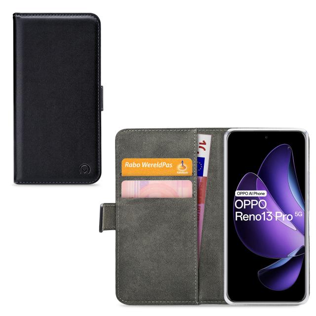 Mobilize Classic Gelly Wallet Book Case OPPO Reno13 Pro 5G Black - Mobilize