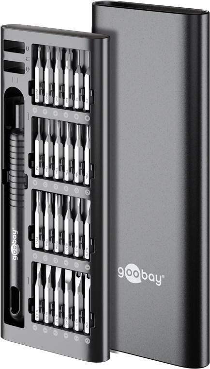 Ensemble de tournevis avec 48 embouts de précision - Goobay Tools