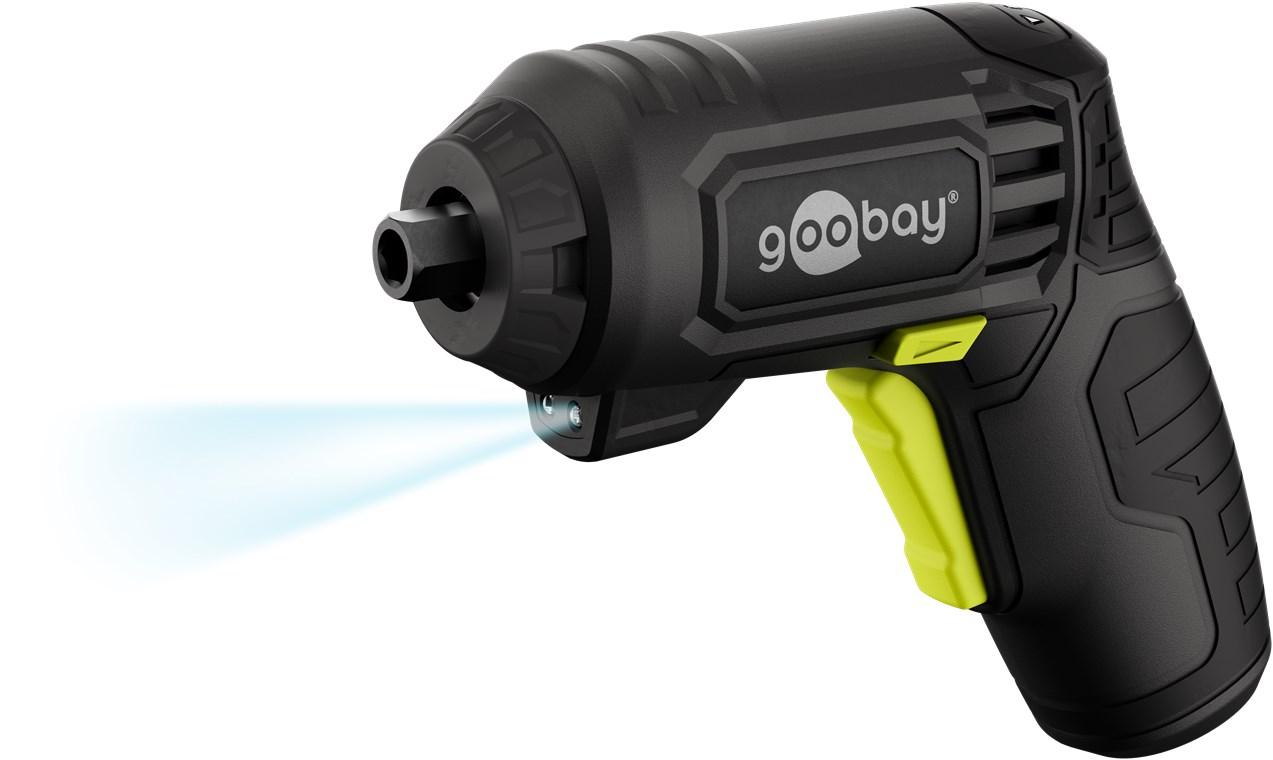 Mini-accuschroevendraaier, set 31-delig - Goobay Tools