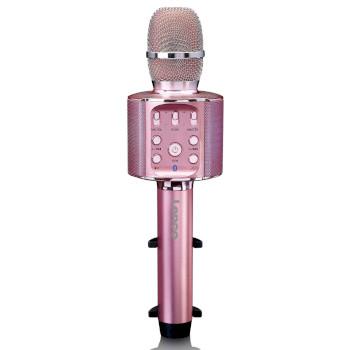 Bluetooth® karaokemicrofoon met luidspreker & verlichting Roze - Lenco