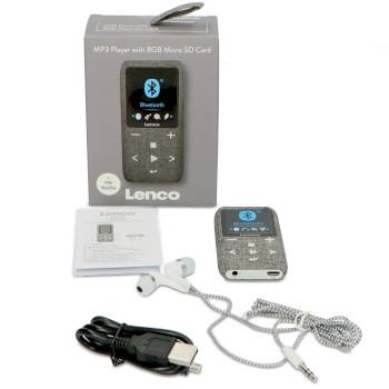 Lecteur MP3/MP4 avec Bluetooth® Carte Micro SD 8 Go Gris - Lenco