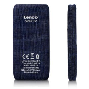 Lecteur MP3/MP4 avec Bluetooth® Carte Micro SD 8 Go Bleu - Lenco