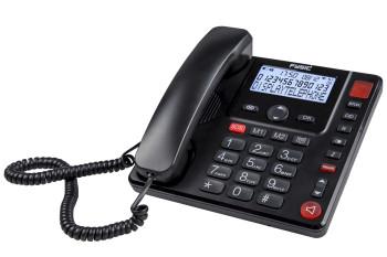 Bedrade telefoon met grote toetsen en display voor senioren Zwart - Fysic
