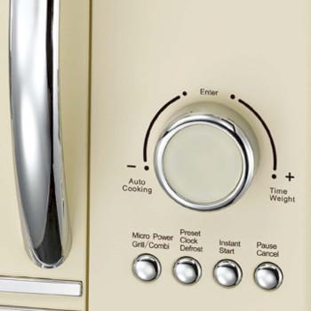 Micro-ondes électronique grill 23L 800 W Crème - MELISSA