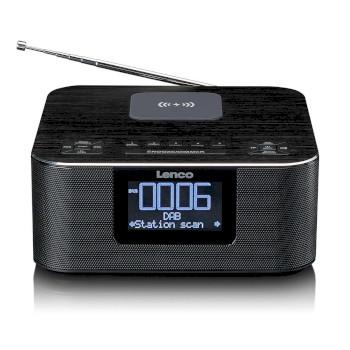 Stereo wekkerradio met DAB+ FM Bluetooth® draadloos opladen - Lenco