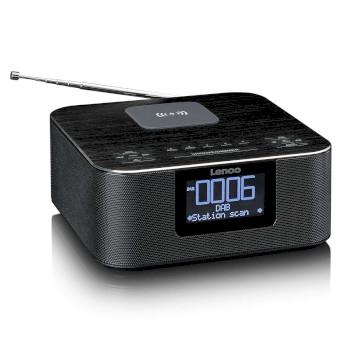 Stereo wekkerradio met DAB+ FM Bluetooth® draadloos opladen - Lenco