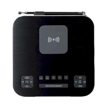 Stereo wekkerradio met DAB+ FM Bluetooth® draadloos opladen - Lenco