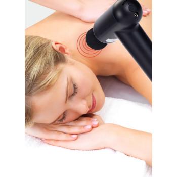 Pistolet de massage rechargeable 4 têtes Noir - MELISSA