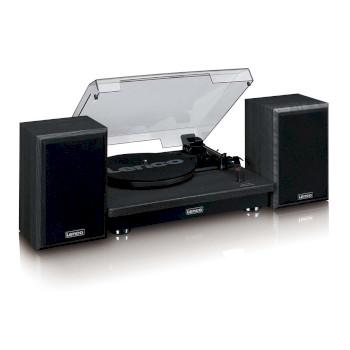 Platine tourne-disque avec réception Bluetooth® et deux haut-parleurs externes - Lenco