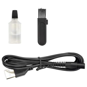 Tondeuse rechargeable pour barbe et corps avec lame de rasoir ultrafine, incluant 4 - MELISSA