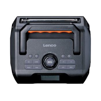 Krachtige draagbare outdoor DAB+/FM-radio met Bluetooth® IPX5 - Lenco