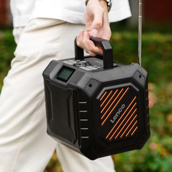 Krachtige draagbare outdoor DAB+/FM-radio met Bluetooth® IPX5 - Lenco