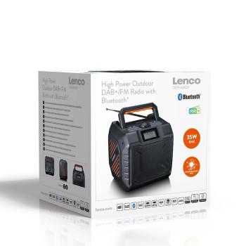Krachtige draagbare outdoor DAB+/FM-radio met Bluetooth® IPX5 - Lenco