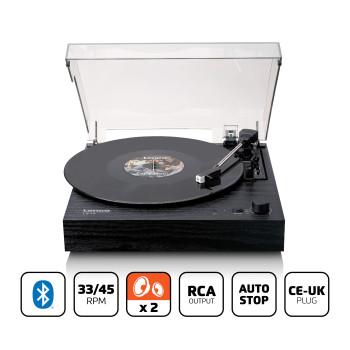 Tourne-disque avec Bluetooth®, deux haut-parleurs intégrés et AT3600L - Lenco