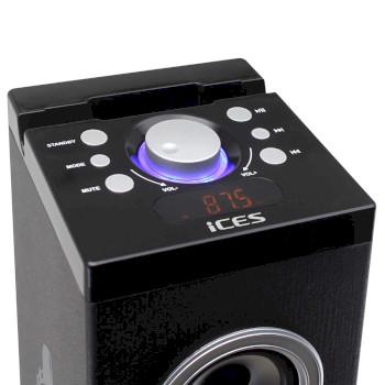 Speakertower met Bluetooth®, PLL FM-radio, USB- en SD-speler - ICES