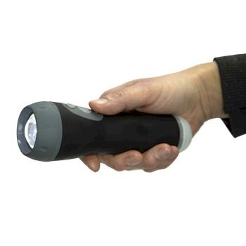 Oplaadbare LED-zaklamp Zwart - Alecto