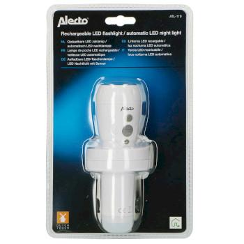 Oplaadbare LED zaklamp Wit - Alecto