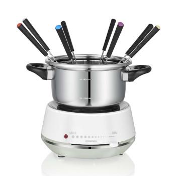 Elektrische fondue 2L 1200W Roestvrij Staal / Wit - MELISSA