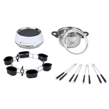 Elektrische fondue 2L 1200W Roestvrij Staal / Wit - MELISSA