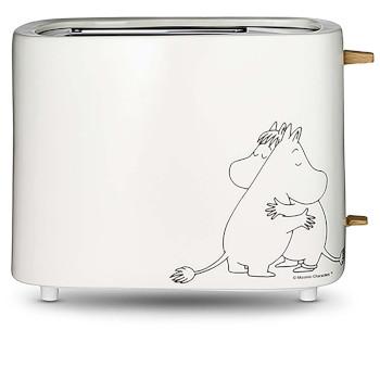 Grille-pain en céramique, 2 tranches, 875W, blanc - MOOMIN