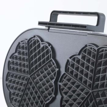 Wafelijzer dubbel hartvormig Wit - Trebs