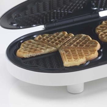 Wafelijzer dubbel hartvormig Wit - Trebs