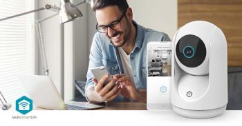 SmartLife Camera voor Binnen 3MP Full HD 1296p Pan tilt Cloud Opslag - Nedis