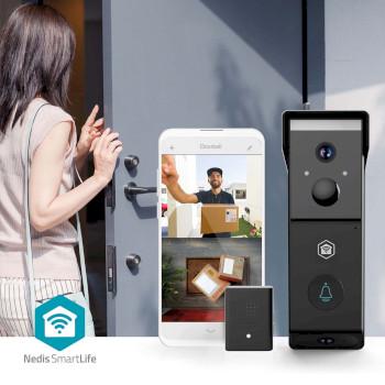 SmartLife Sonnette Vidéo Alimenté par Batterie 2x Full HD 1080p Stockage Cloud - Nedis