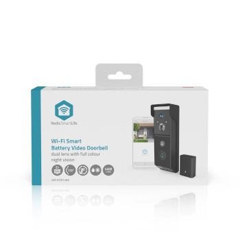 SmartLife Sonnette Vidéo Alimenté par Batterie 2x Full HD 1080p Stockage Cloud - Nedis