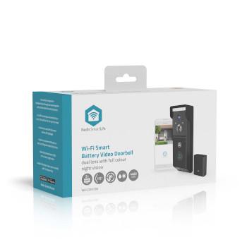 SmartLife Sonnette Vidéo Alimenté par Batterie 2x Full HD 1080p Stockage Cloud - Nedis