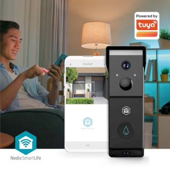 SmartLife Sonnette Vidéo Alimenté par Batterie 2x Full HD 1080p Stockage Cloud - Nedis