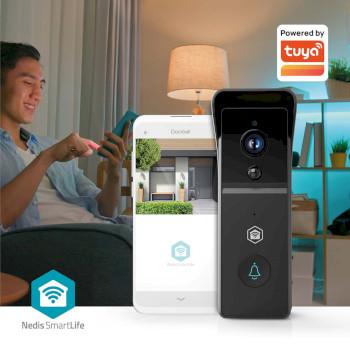 SmartLife Sonnette Alimenté par batterie 3MP Full HD 1296p Cloud - Nedis