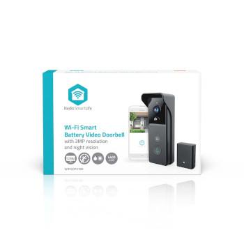 SmartLife Sonnette Alimenté par batterie 3MP Full HD 1296p Cloud - Nedis