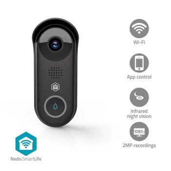 SmartLife Videodeurbel Transformator Full HD 1080p Cloud Opslag - Nedis