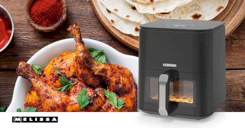 Friteuse à air chaud numérique XL 5 L Minuterie 60 min 8 préréglages - MELISSA