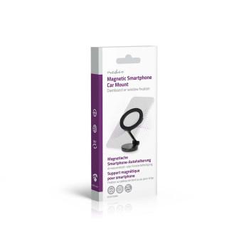 Support de Téléphone de Voiture Magnétique Pour Pare-brise et Tableau de Bord Universel - Nedis