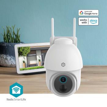 SmartLife Camera voor Buiten Spotlight 3MP Full HD 1296p Pan tilt - Nedis
