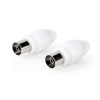 IEC (Coax) Connector Recht Female Vernikkeld 75 Ohm Schroef - Nedis