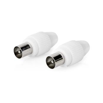 Connecteur IEC (Coax) Droit Mâle Nickelé 75 Ohm À visser - Nedis