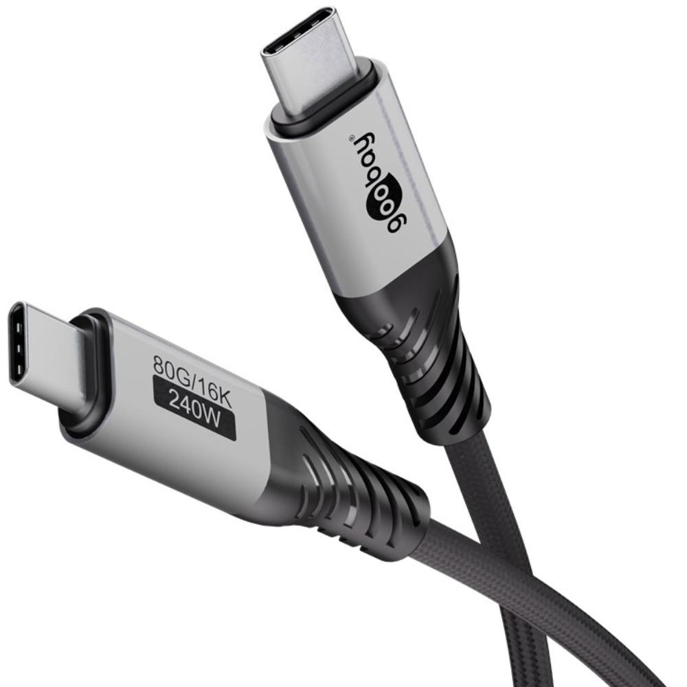 Câble USB-C 4 - version 2 - 80 Gbps - 240 watts