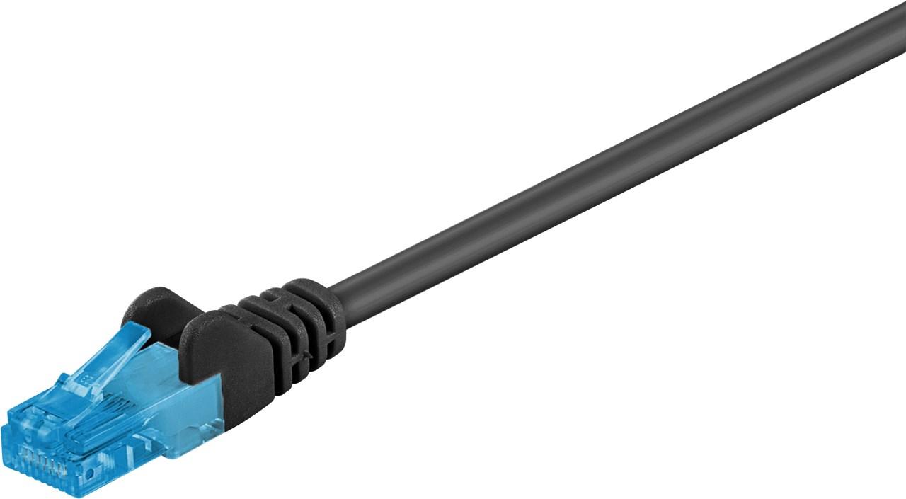 CAT 6A netwerkkabel, U/UTP, zwart - Goobay